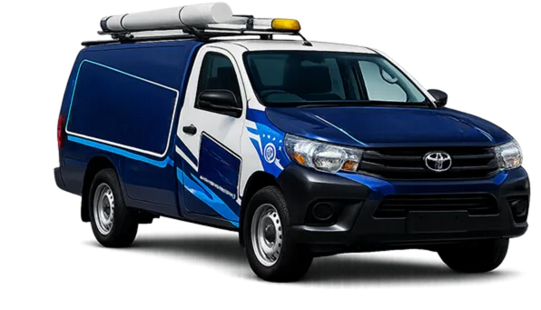 Service van parked on a Greendale street