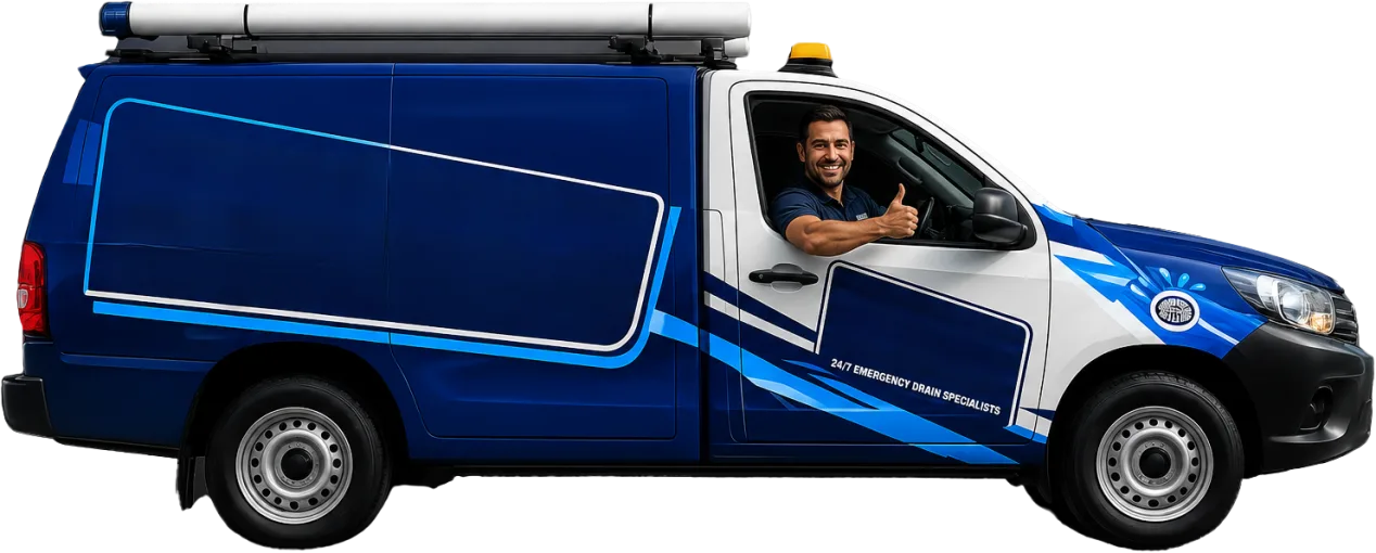 Service van parked on a Greendale street